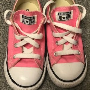 2 pairs of Pink GUC converse